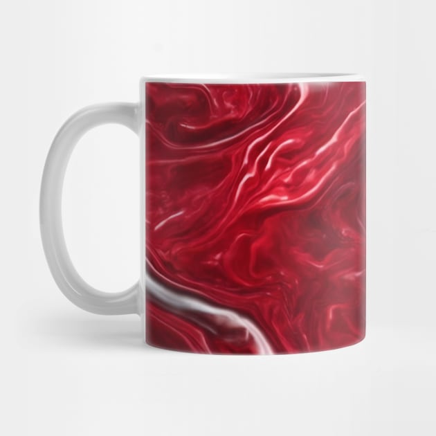 RED LIQUID MARBLE DESIGN, IPHONE CASE AND MORE by ZARBIT